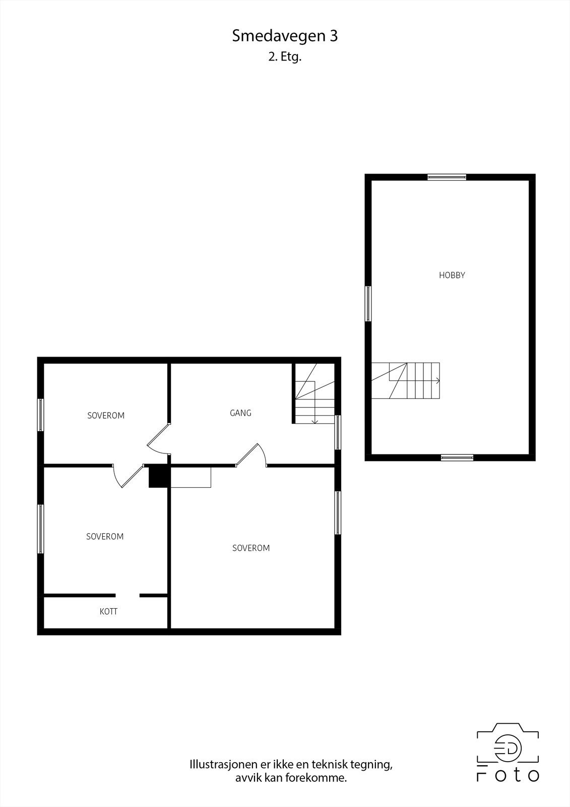 Plantegning 2. etasje. Galleribilde