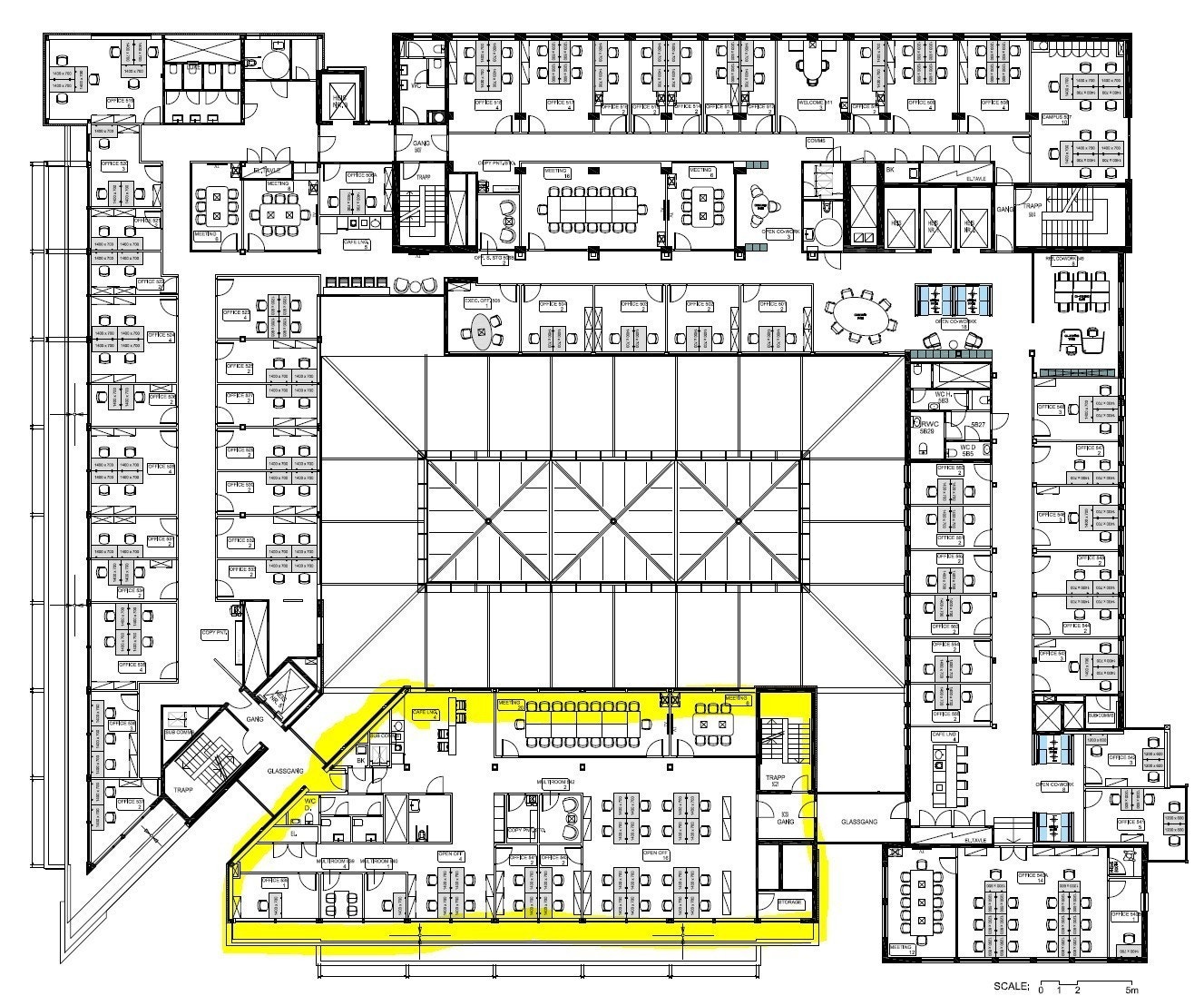 Lokalene i 5. etg. Galleribilde