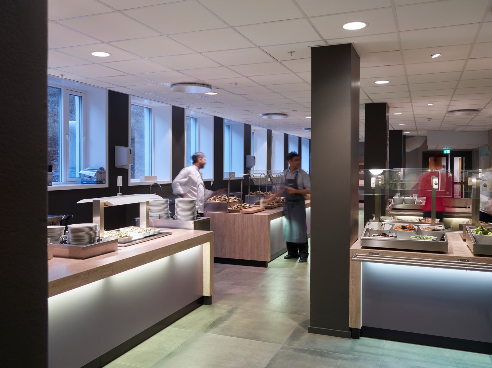 Fellesfasiliteter i bygget:
Personalrestaurant Galleribilde