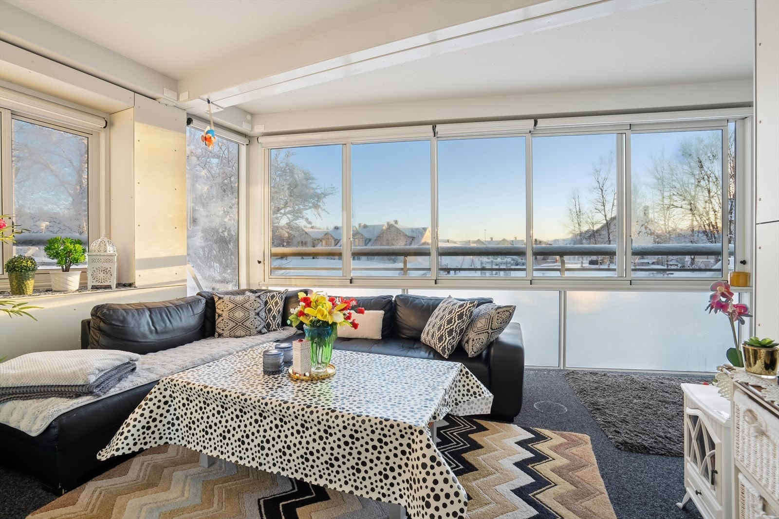 Den sørvendte beliggenheten sørger for gode solforhold Galleribilde