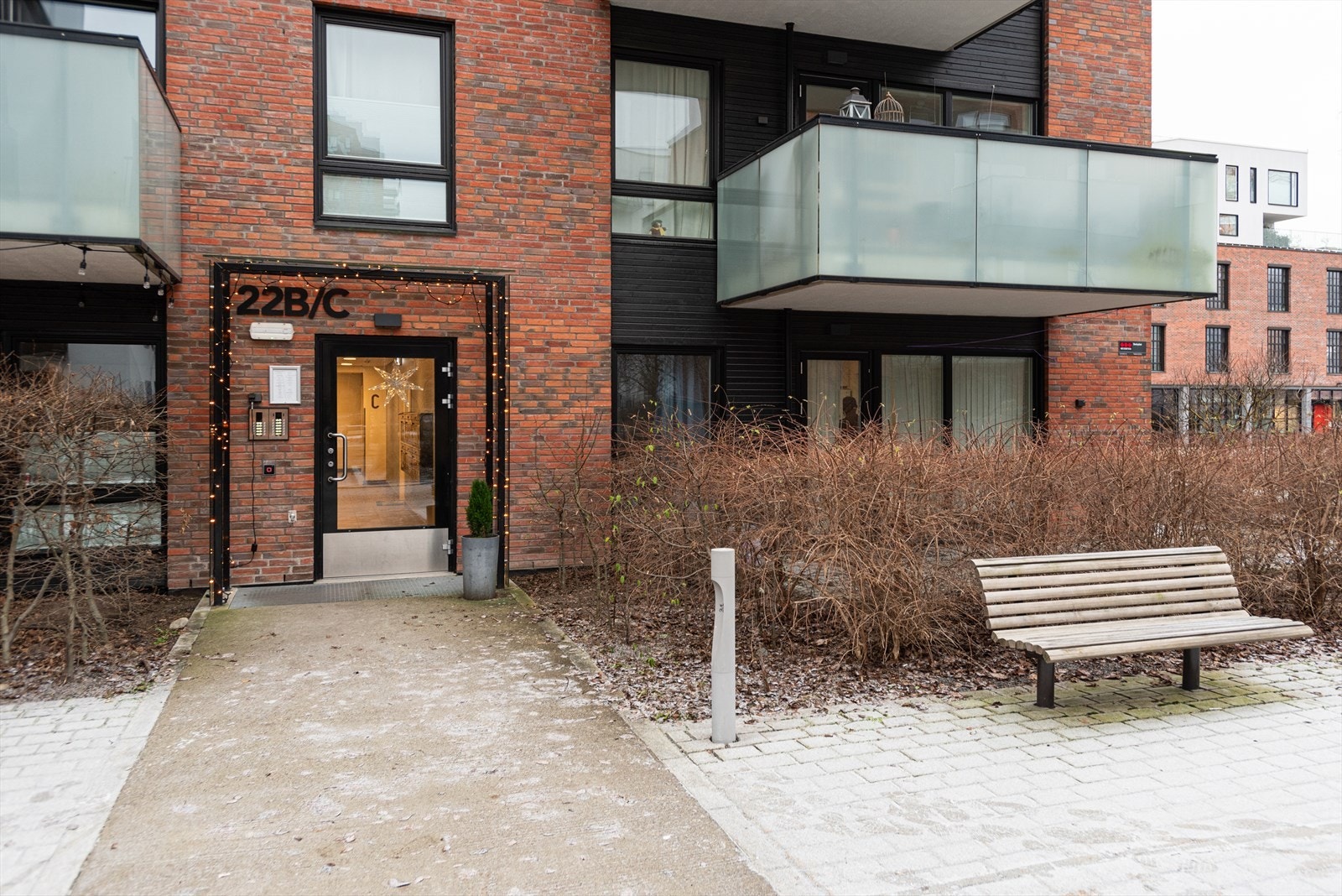 Inngangsparti. Sameiet er veldrevet med god økonomi og ingen fellesgjeld. Galleribilde