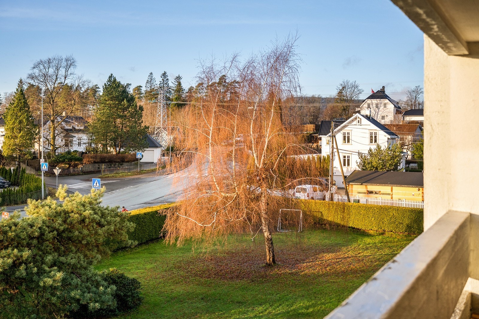 Utsikt fra balkong Galleribilde
