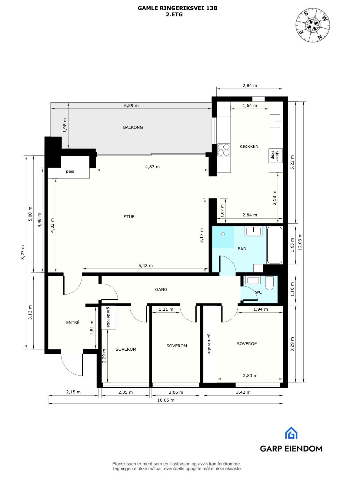 Plantegning Galleribilde