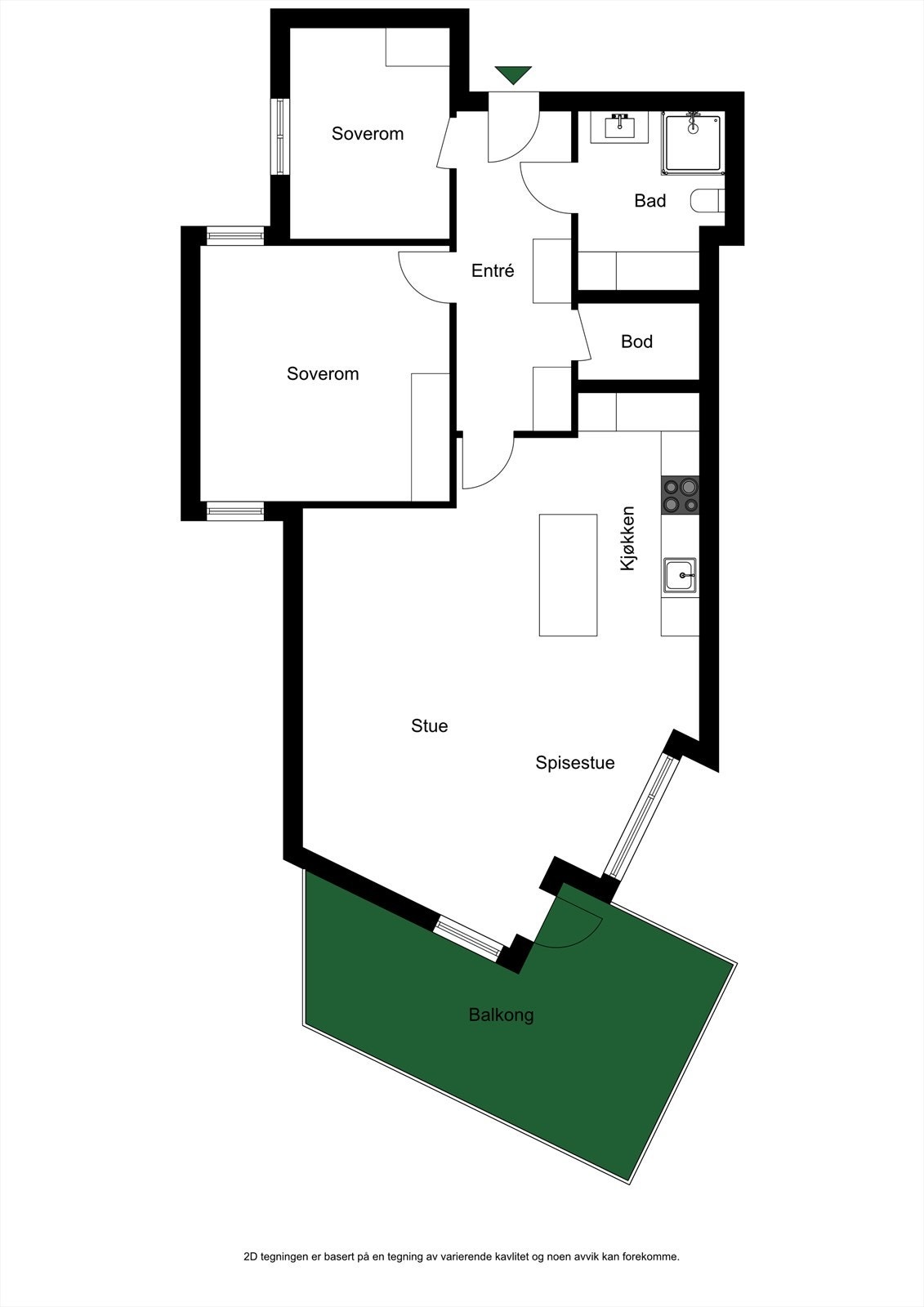 2 D plantegning Galleribilde