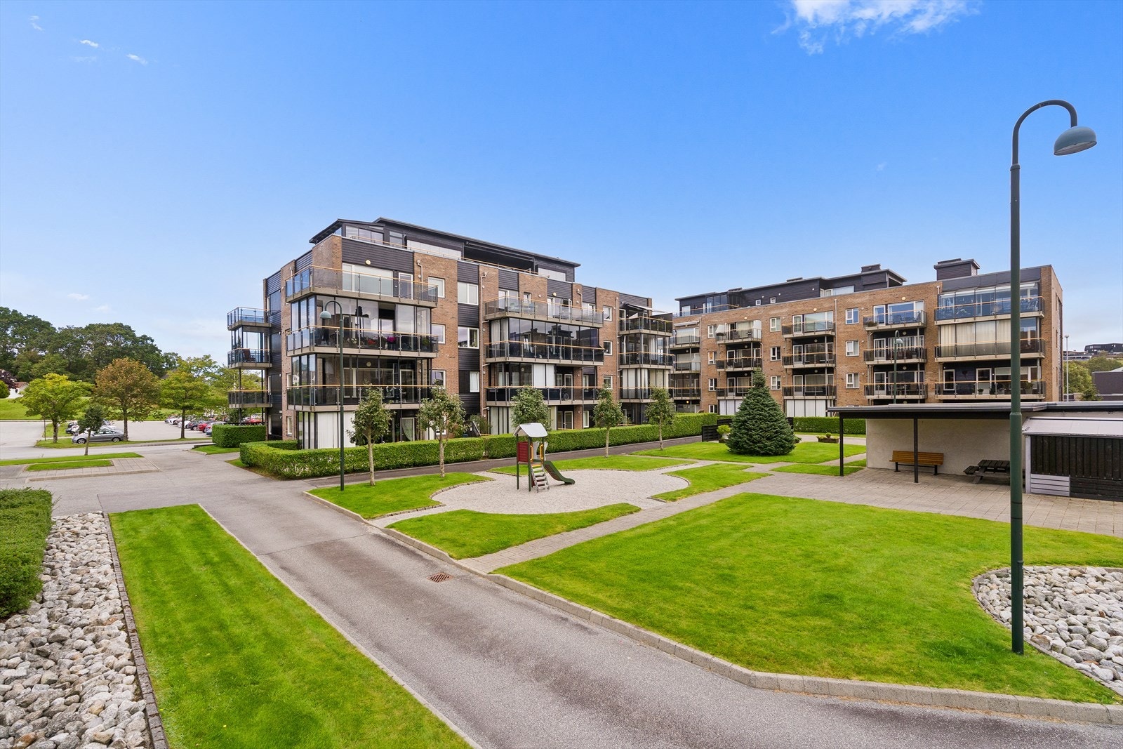 Her er det også en lekeplass for de minste. Galleribilde