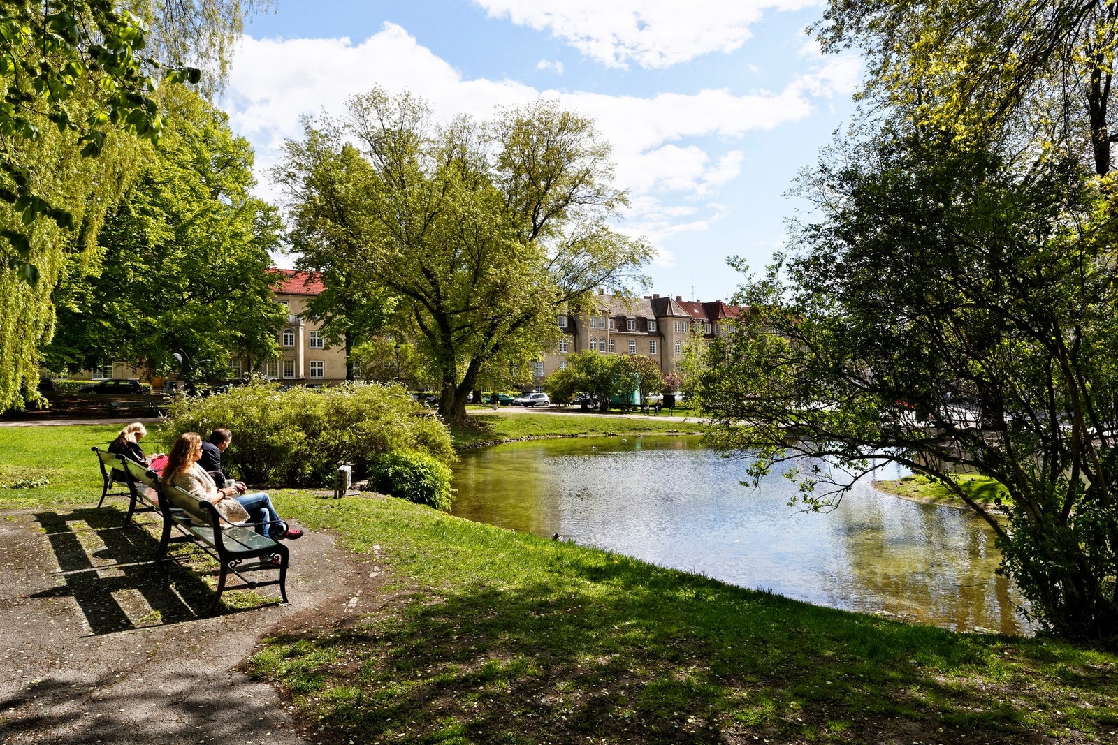 Kun en liten gåtur fra leiligheten finner du grønne og frodige St. Hanshaugen park Galleribilde