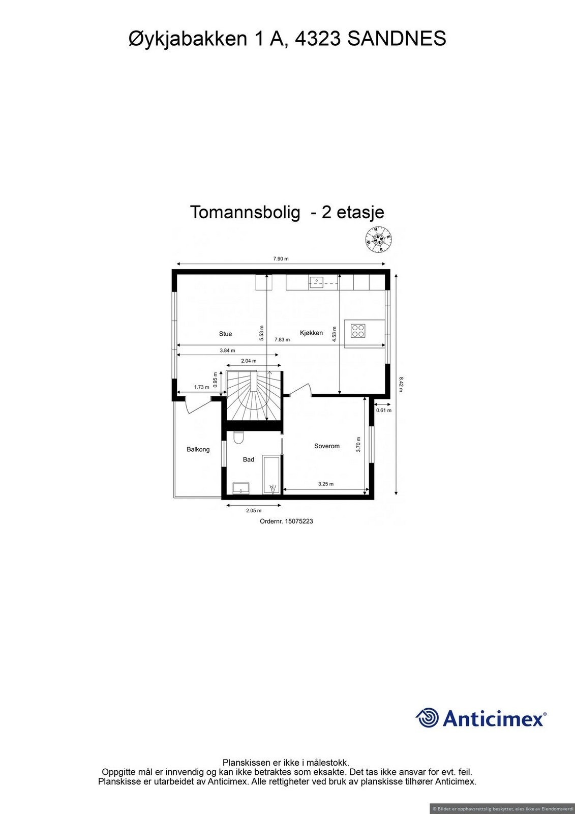 Plantegning 2.et. Galleribilde