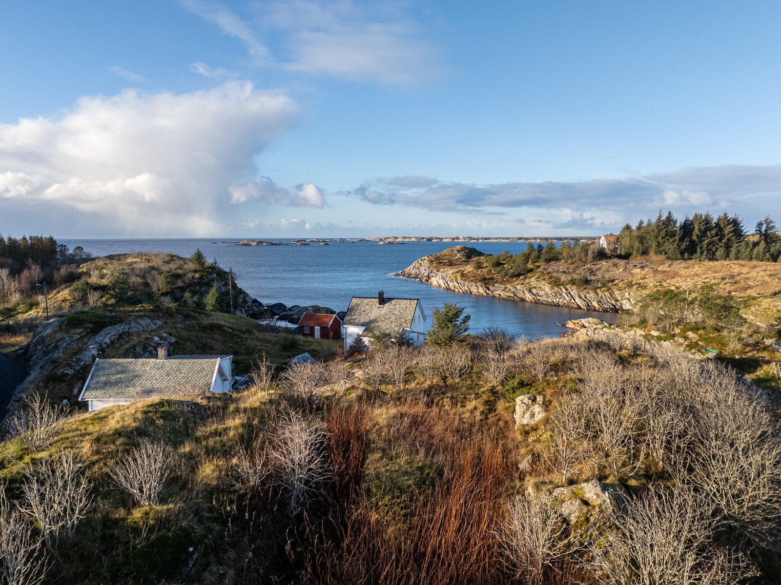 Fra tomtene har man nydelig utsikt. Galleribilde
