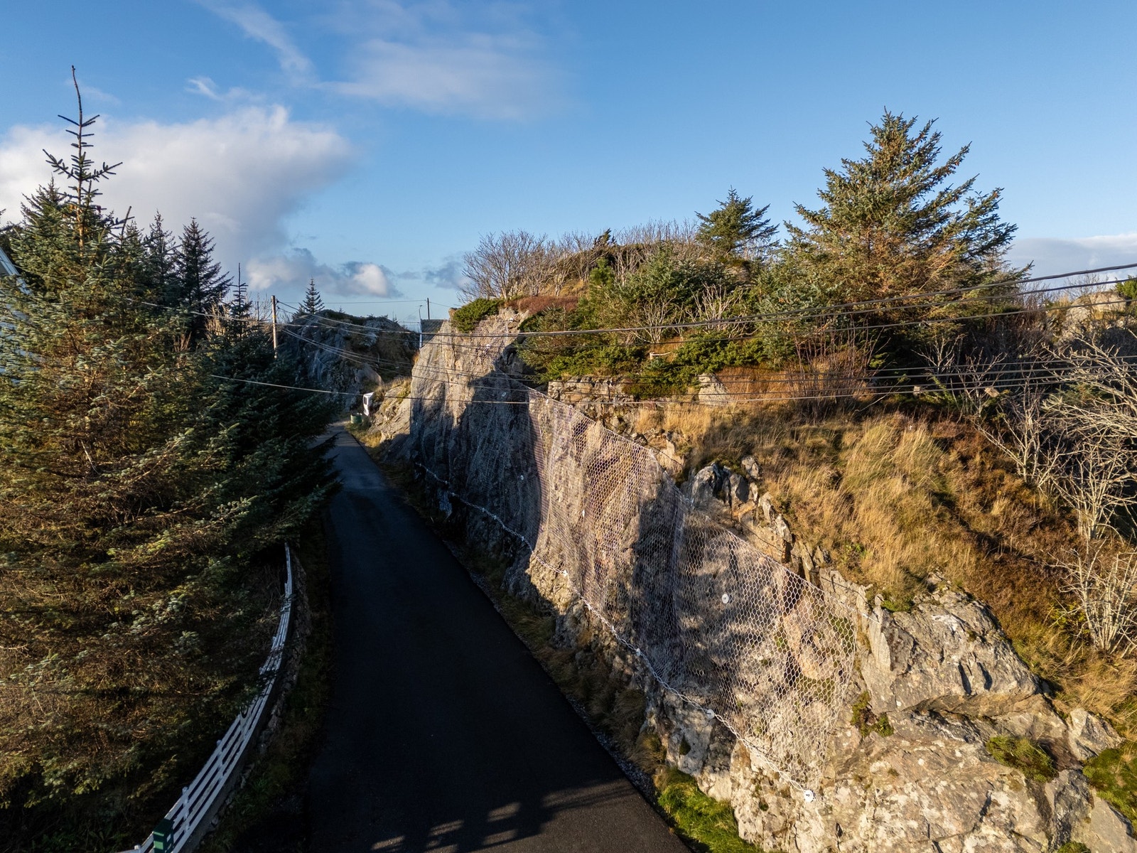 Ene tomten grenser til veien Svellingen. Galleribilde
