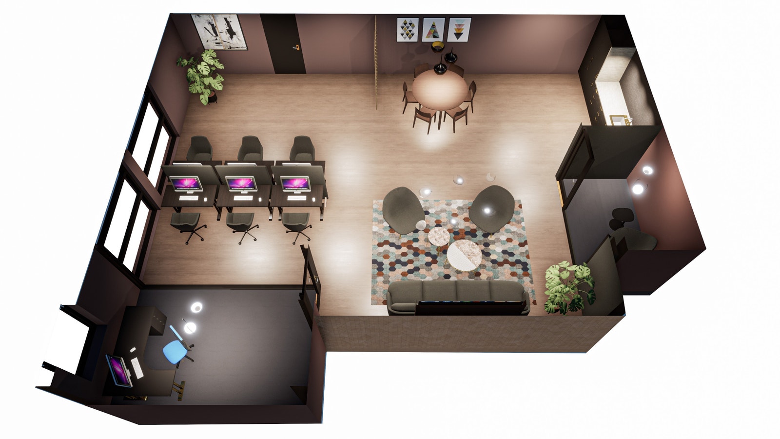 2. Etasje: Eksempel potensiell planløsning Galleribilde