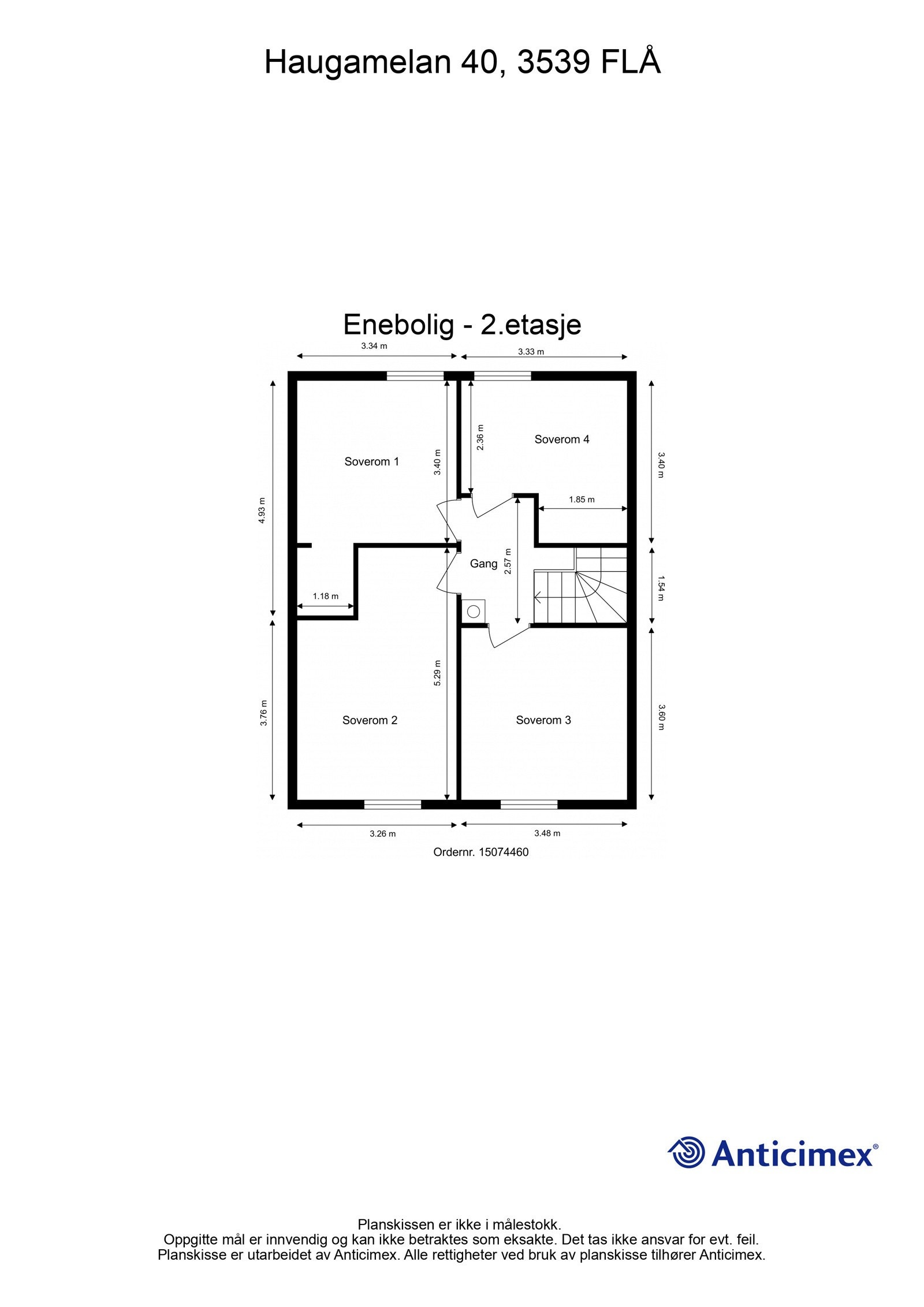Plantegning 2.etasje Galleribilde