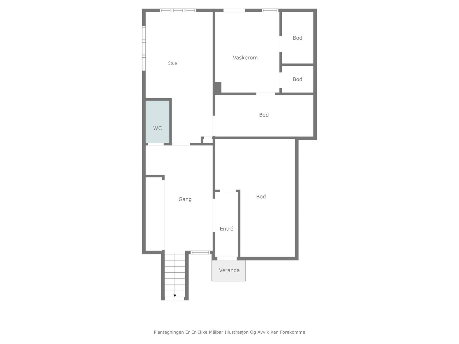 Plantegning 1. etasje. Galleribilde