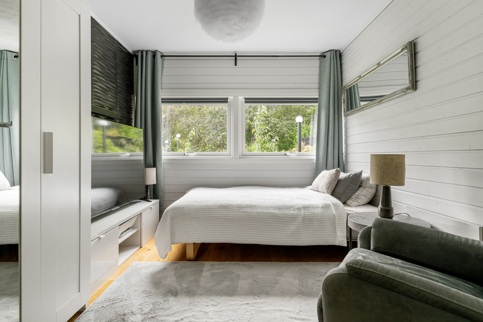 I underetasje har man to soverom på ca. 9 og 9 kvm. Galleribilde