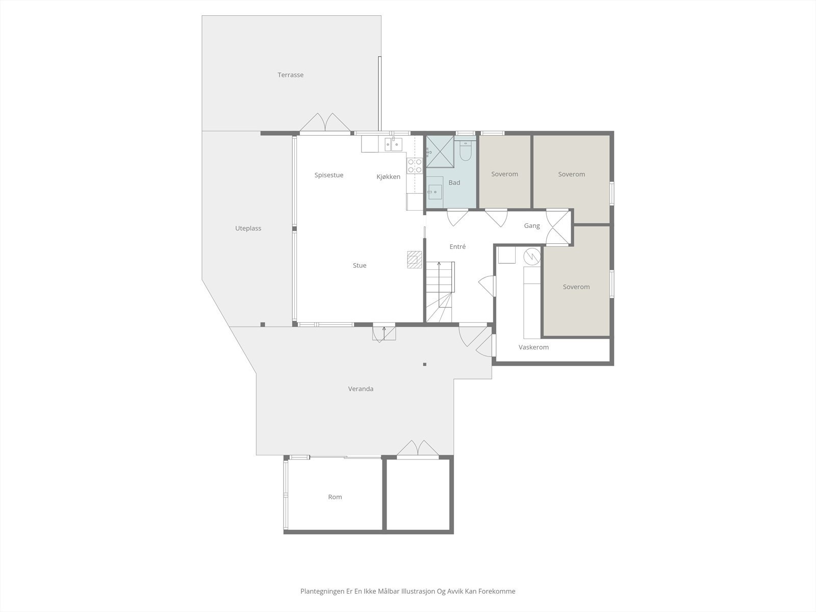 Planskisse 1. etasje Galleribilde