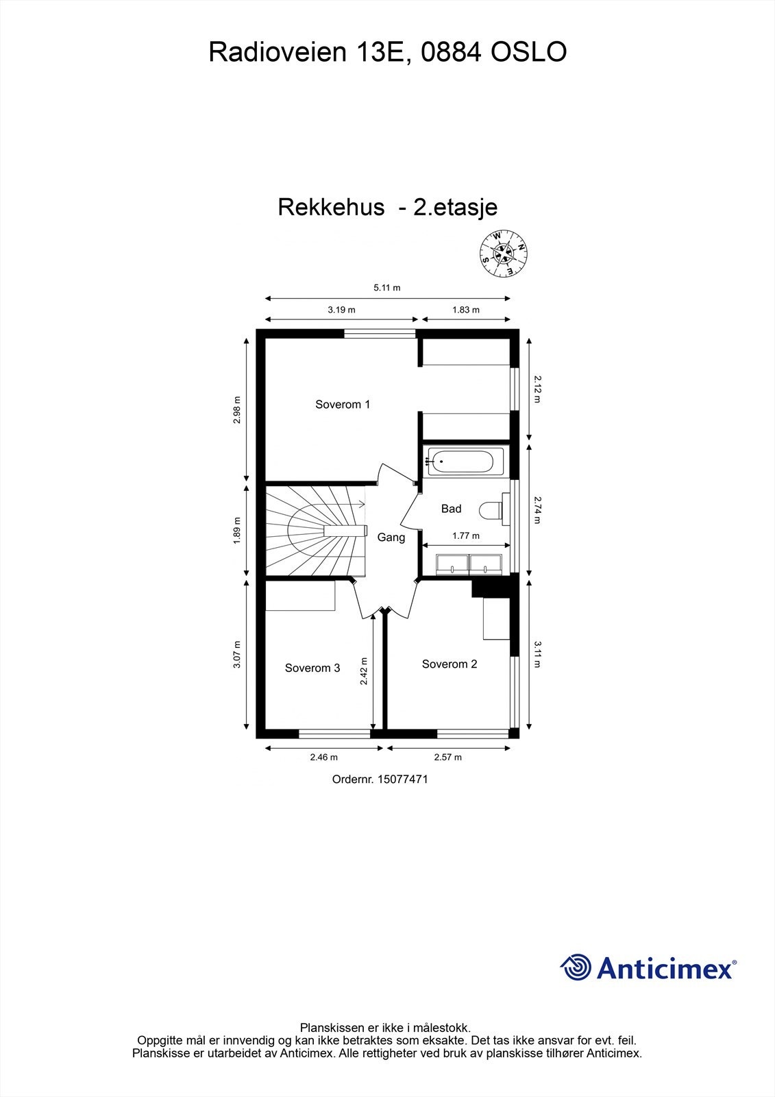 Plantegning - 2.etasje Galleribilde