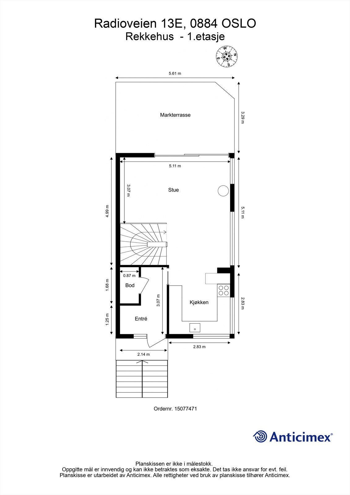 Plantegning - 1.etasje Galleribilde