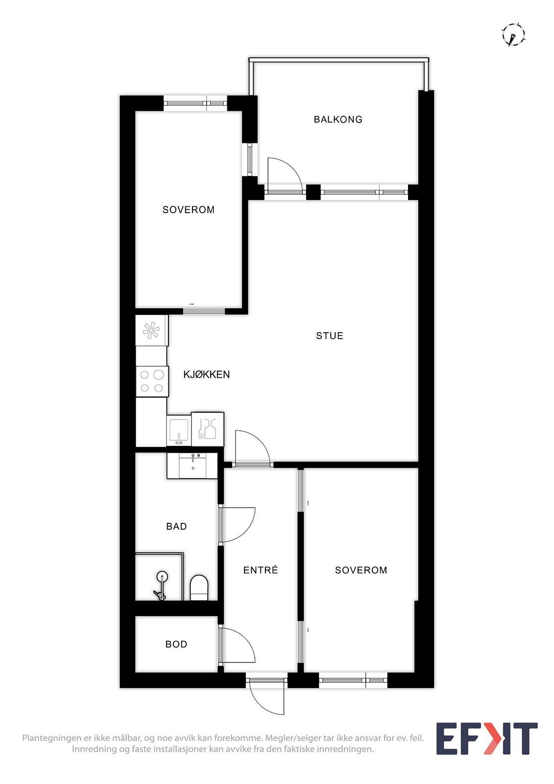 Plantegning Galleribilde