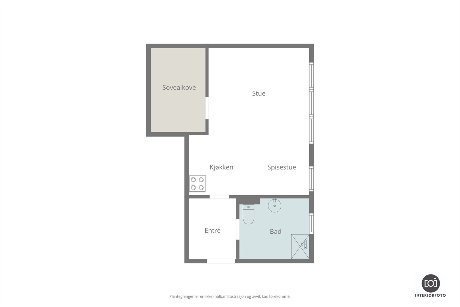 Plantegning Galleribilde