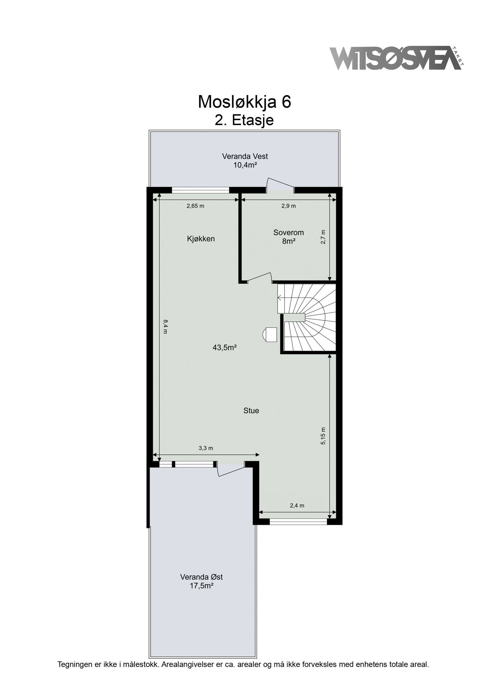 Planskisse - 2. etasje Galleribilde