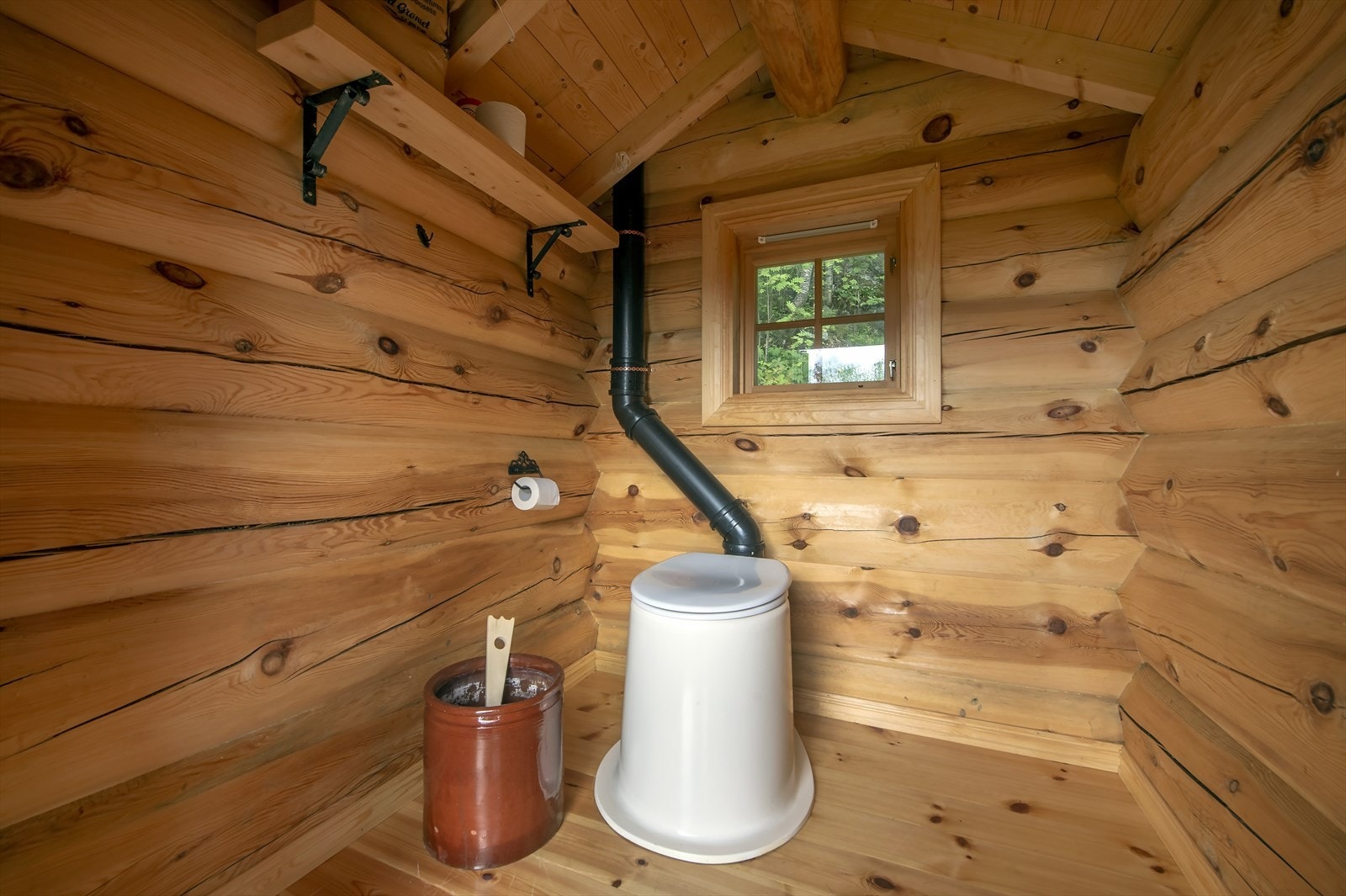 Toaletthus med mulddo - En kjekk reserveløsning Galleribilde