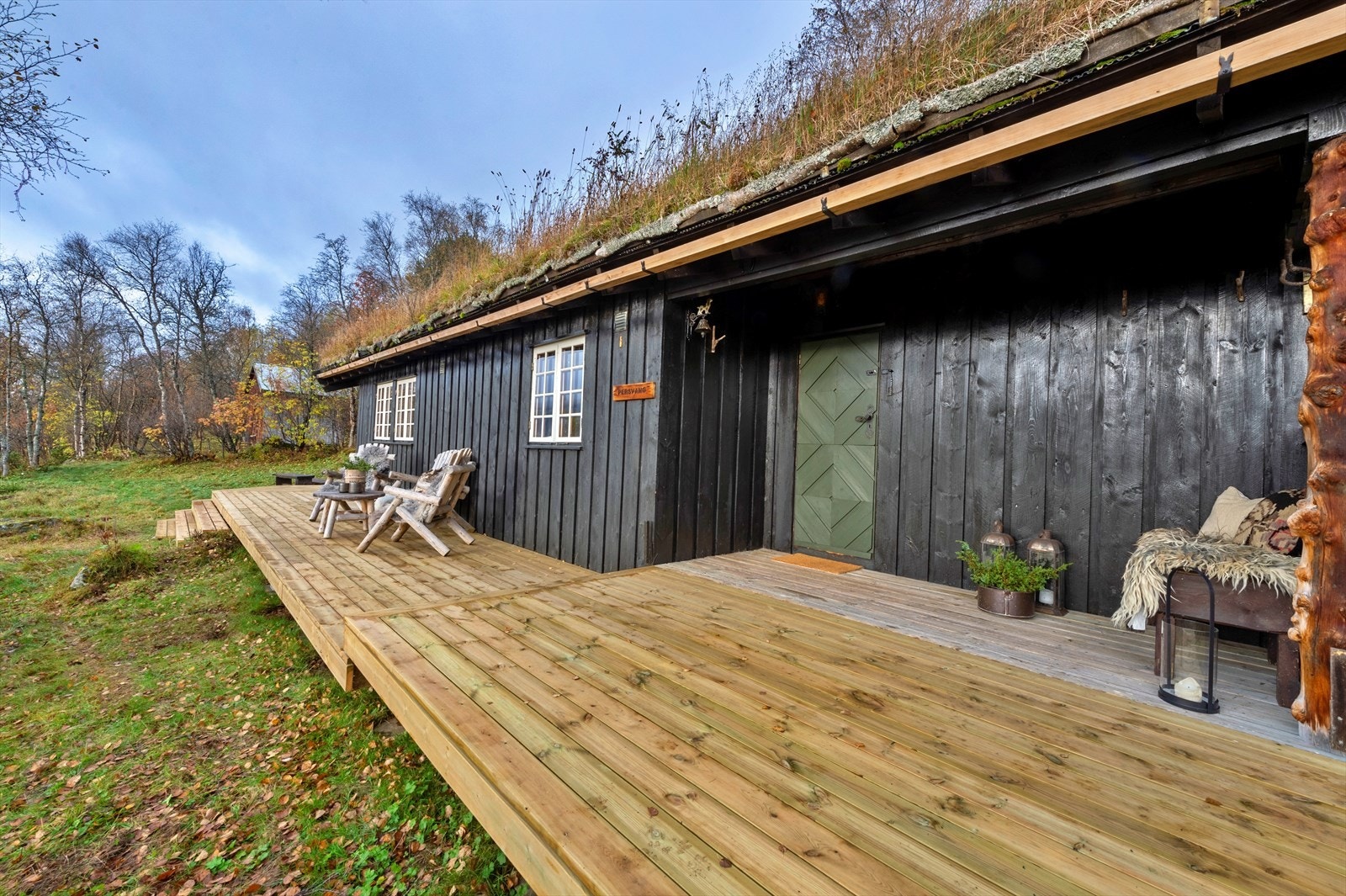 Hytta ble oppført i 1975 og oppgradert de senere årene Galleribilde