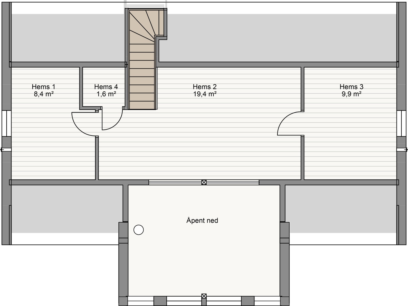Hyttemodellen Solheim fra Saltdalshytta er en modell som kan bygges på Nestingsætra. Galleribilde