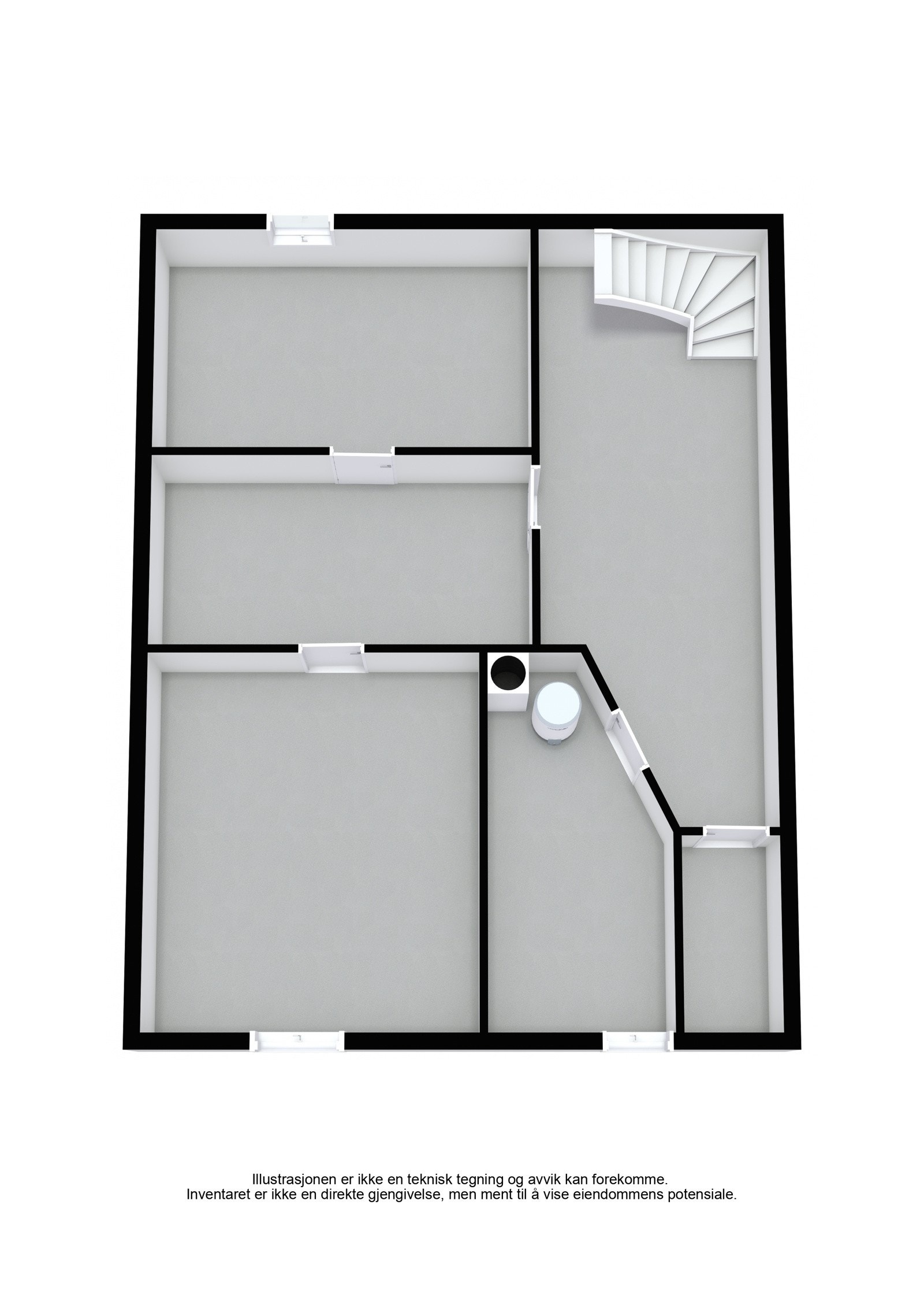 Plantegning kjeller. Galleribilde