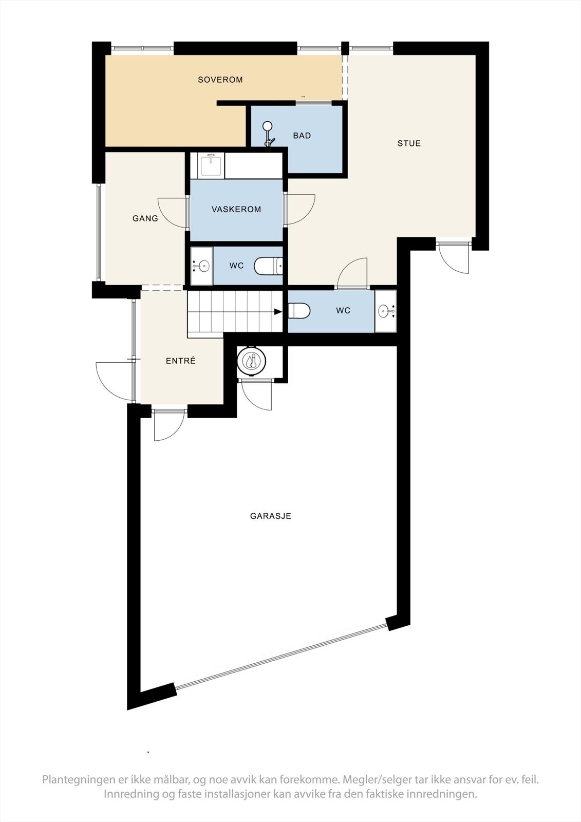 Plantegning underetasjen Galleribilde