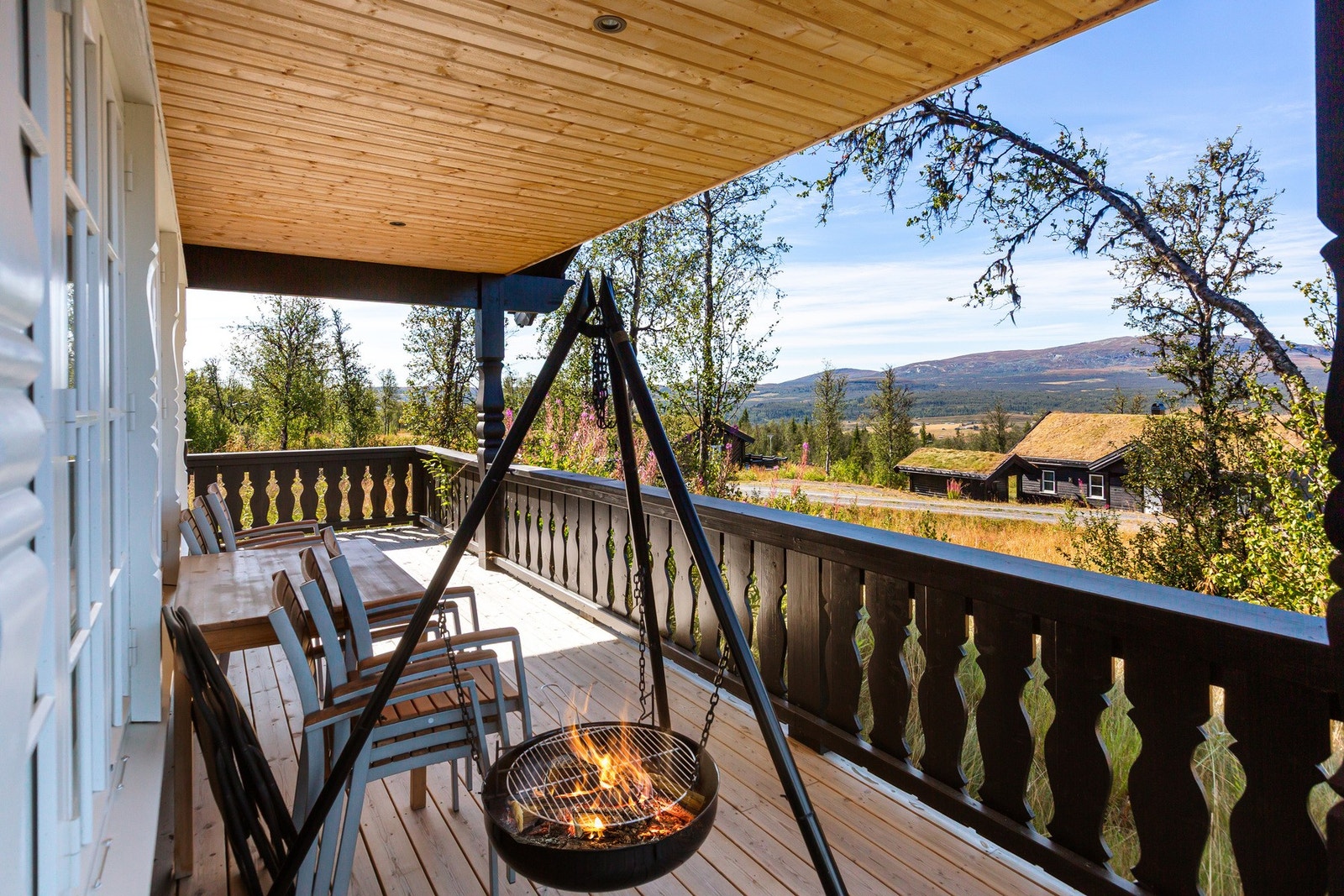 På terrassen er det flere møbleringsmuligheter. Galleribilde