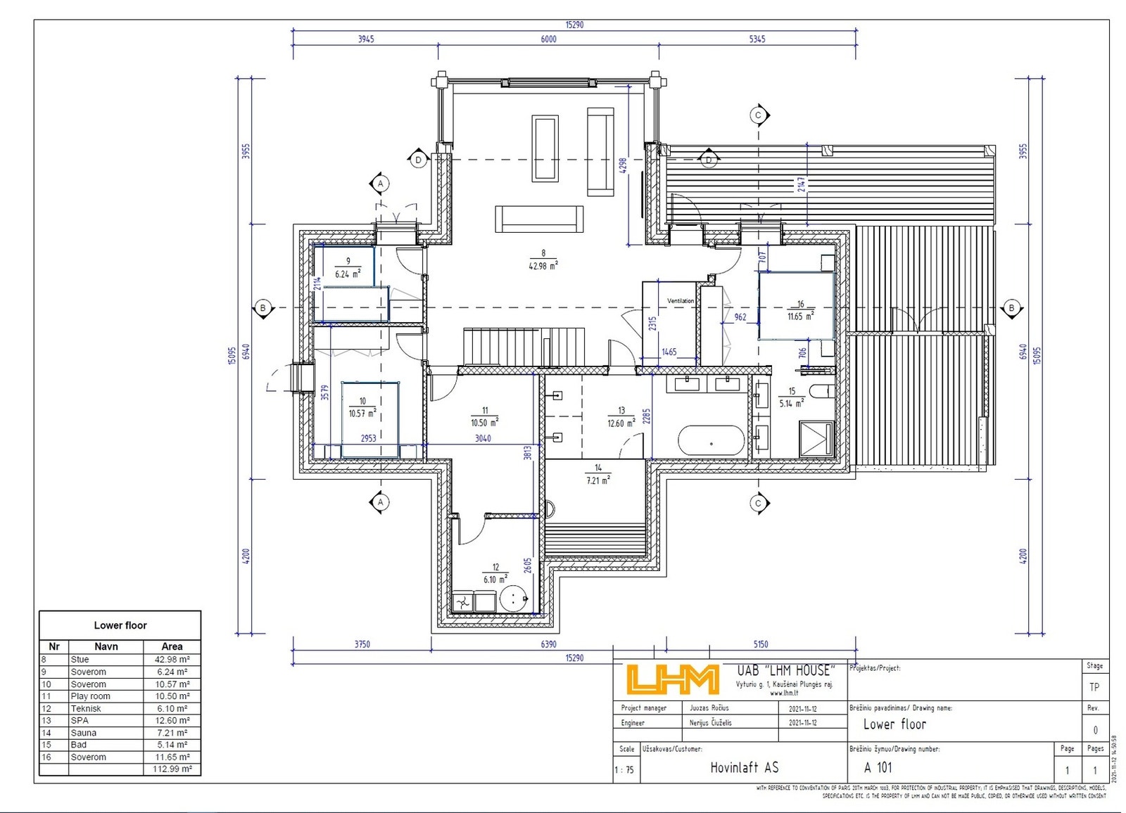 Eksempel på hytte prosjektert på tomt. Galleribilde