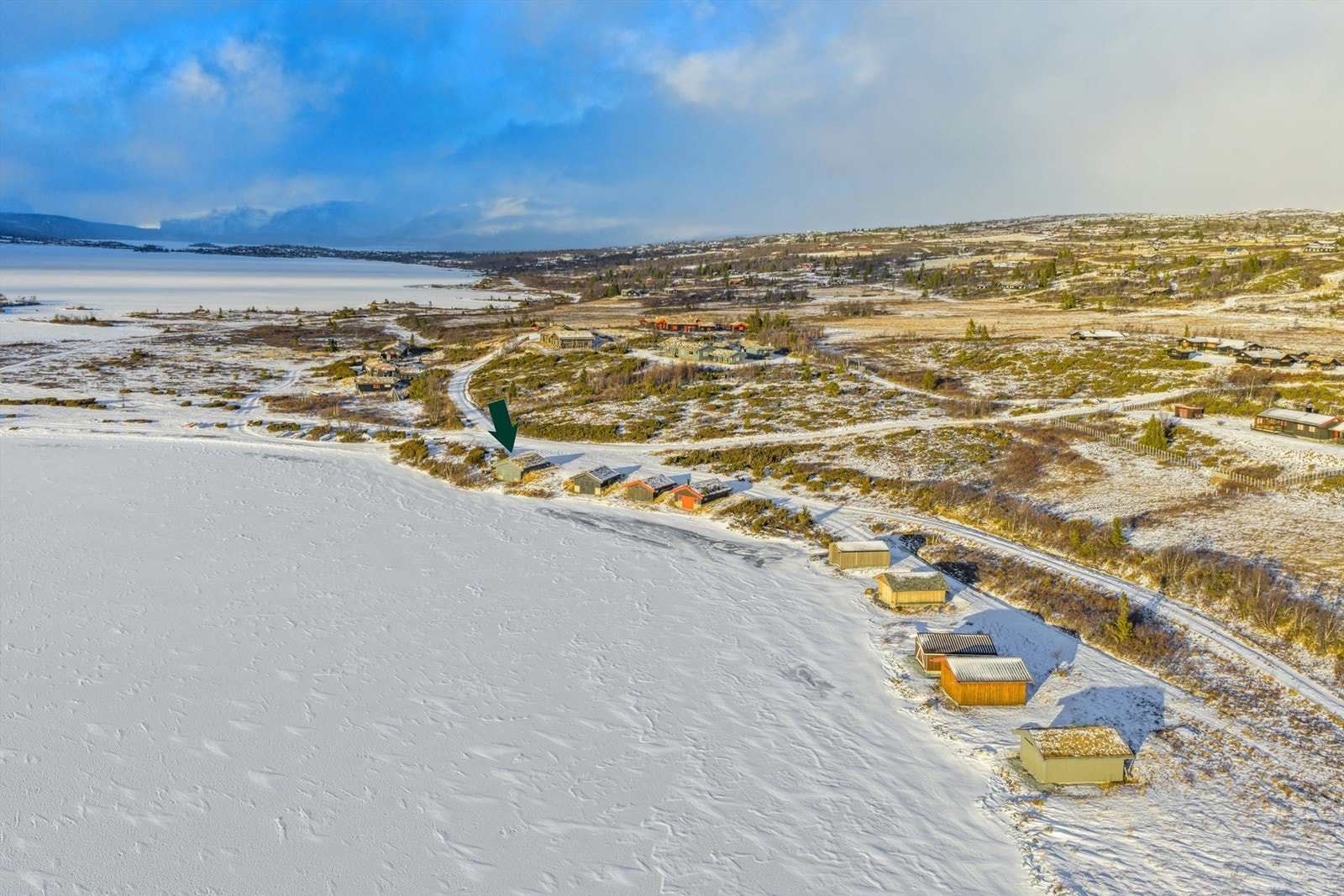 Området ligger ca 940 moh. og det er bilvei helt frem til Naustet. Foto: Efkt AS Galleribilde