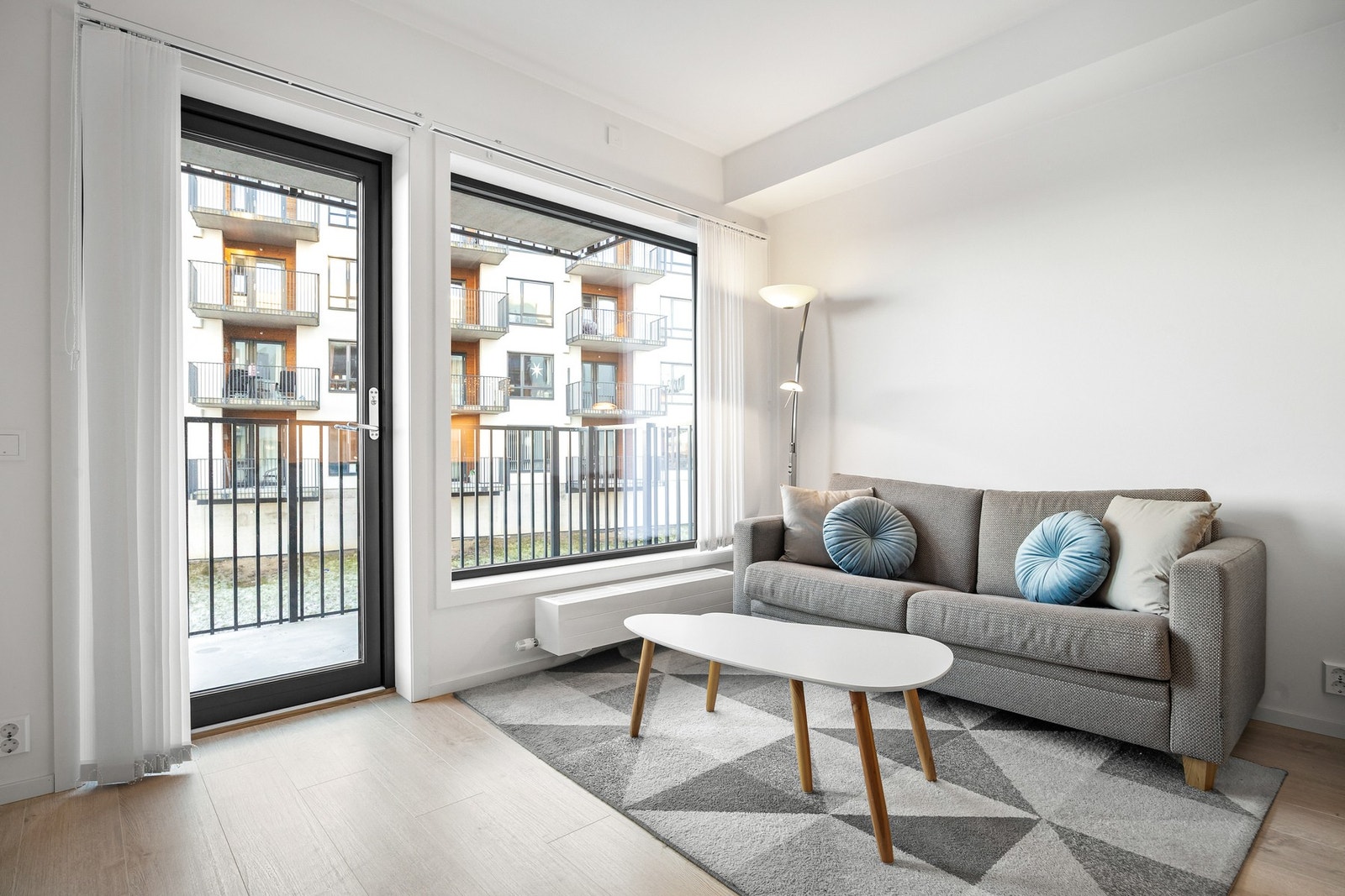 Leiligheten varmes opp ved fjernvarme. Galleribilde