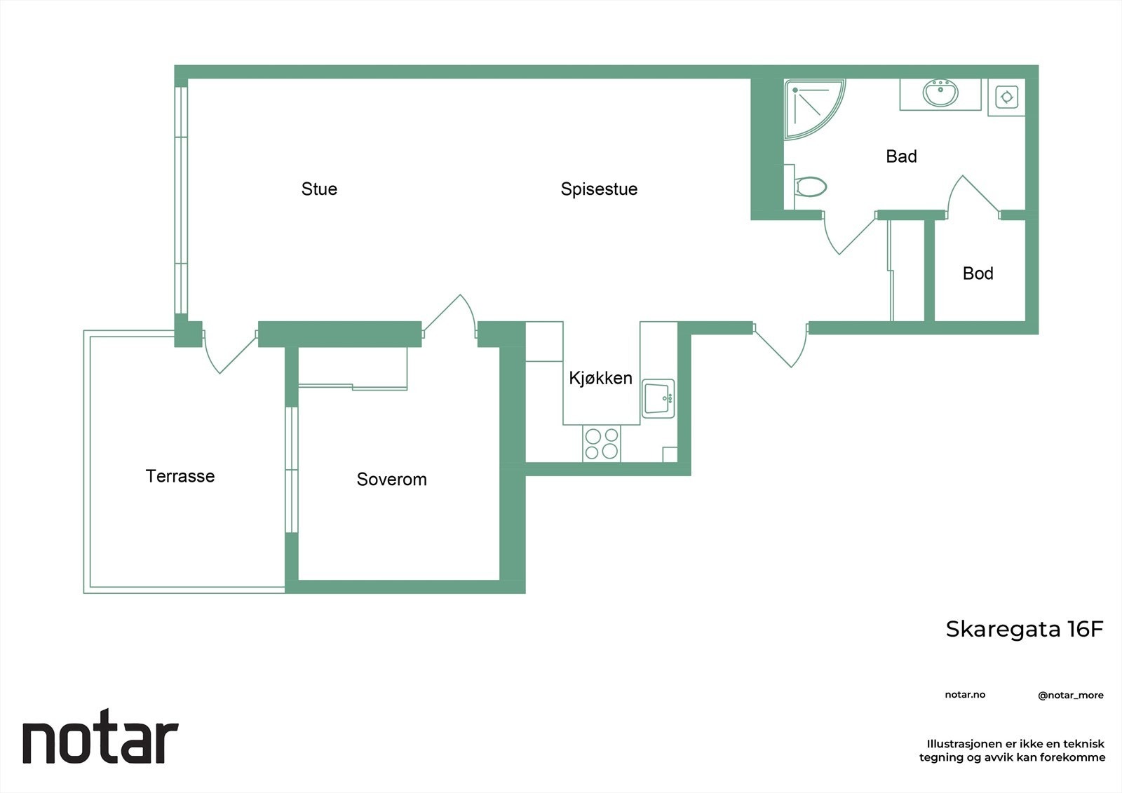 Planskisse Galleribilde