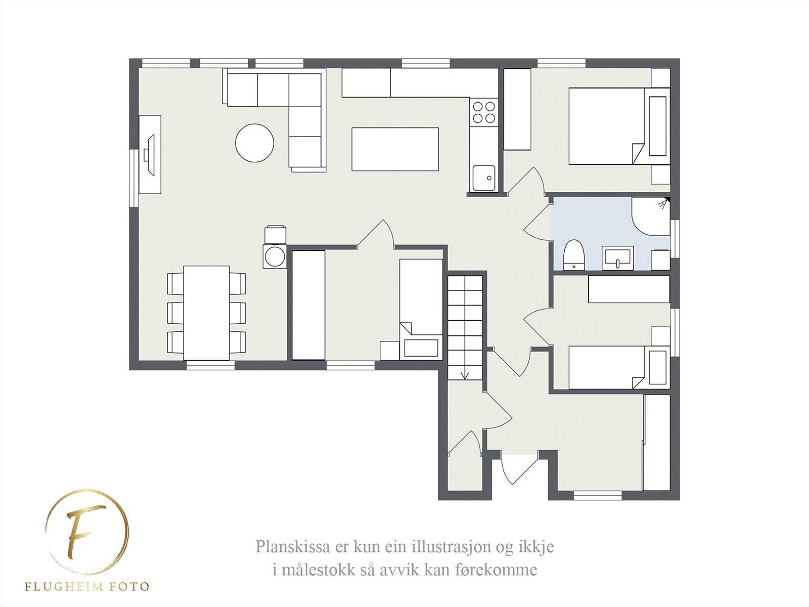 Planteikning - 1. Etasje Galleribilde