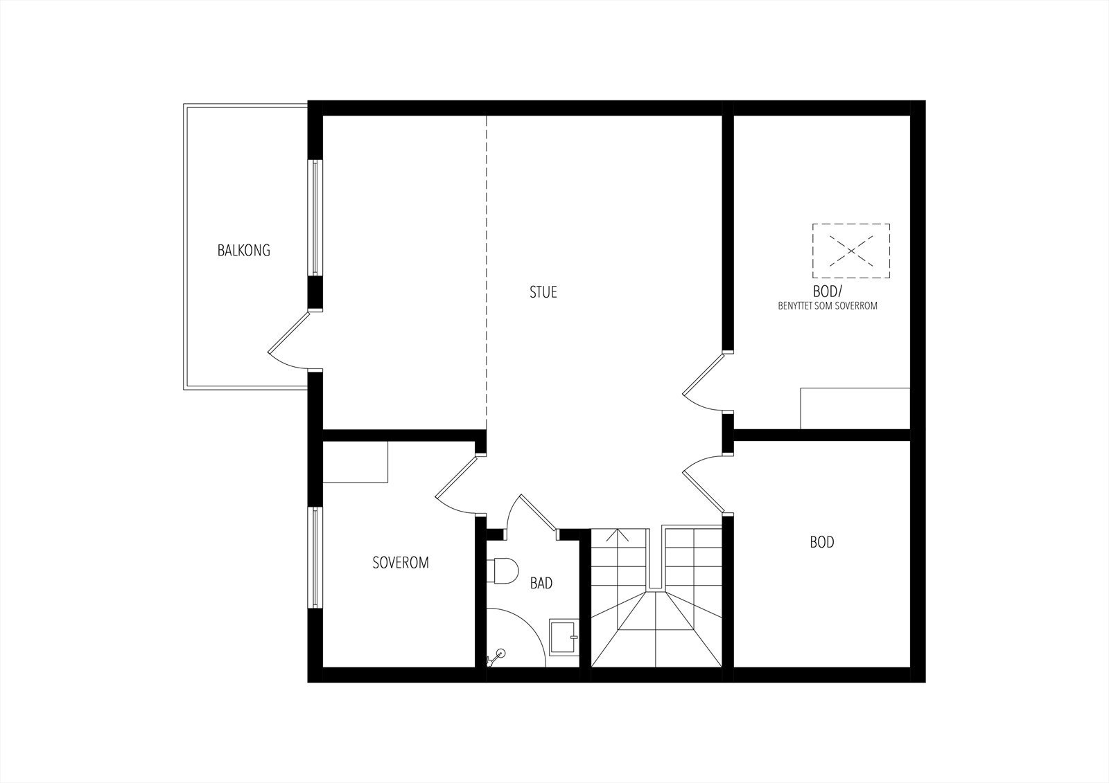 Plantegning 2. etg. Galleribilde