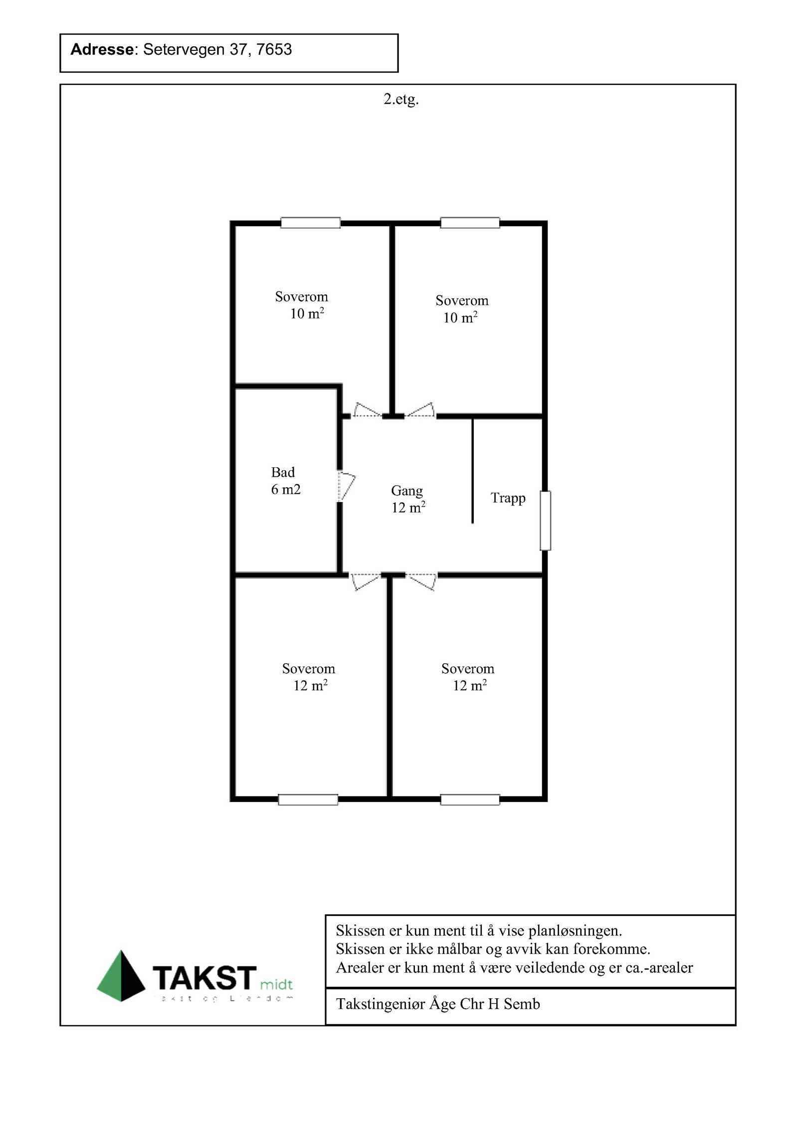 Planskisse 2.etg Galleribilde