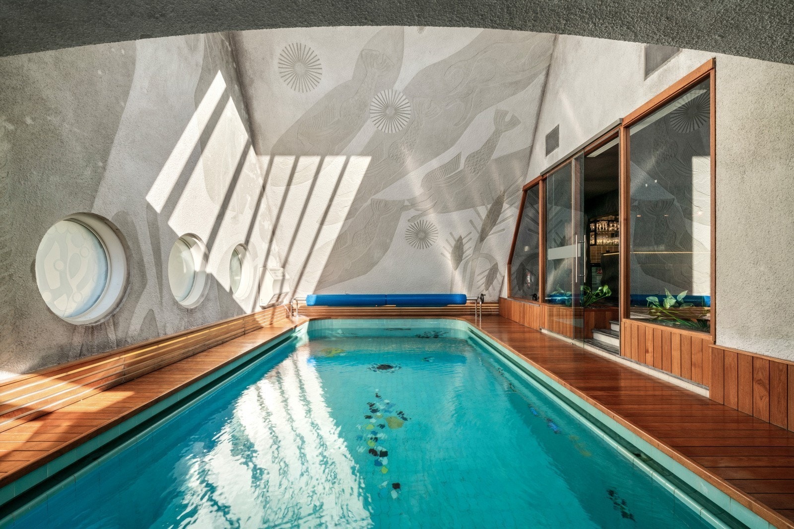 Badebassenget er en del av fellesområdene til bygget. Galleribilde