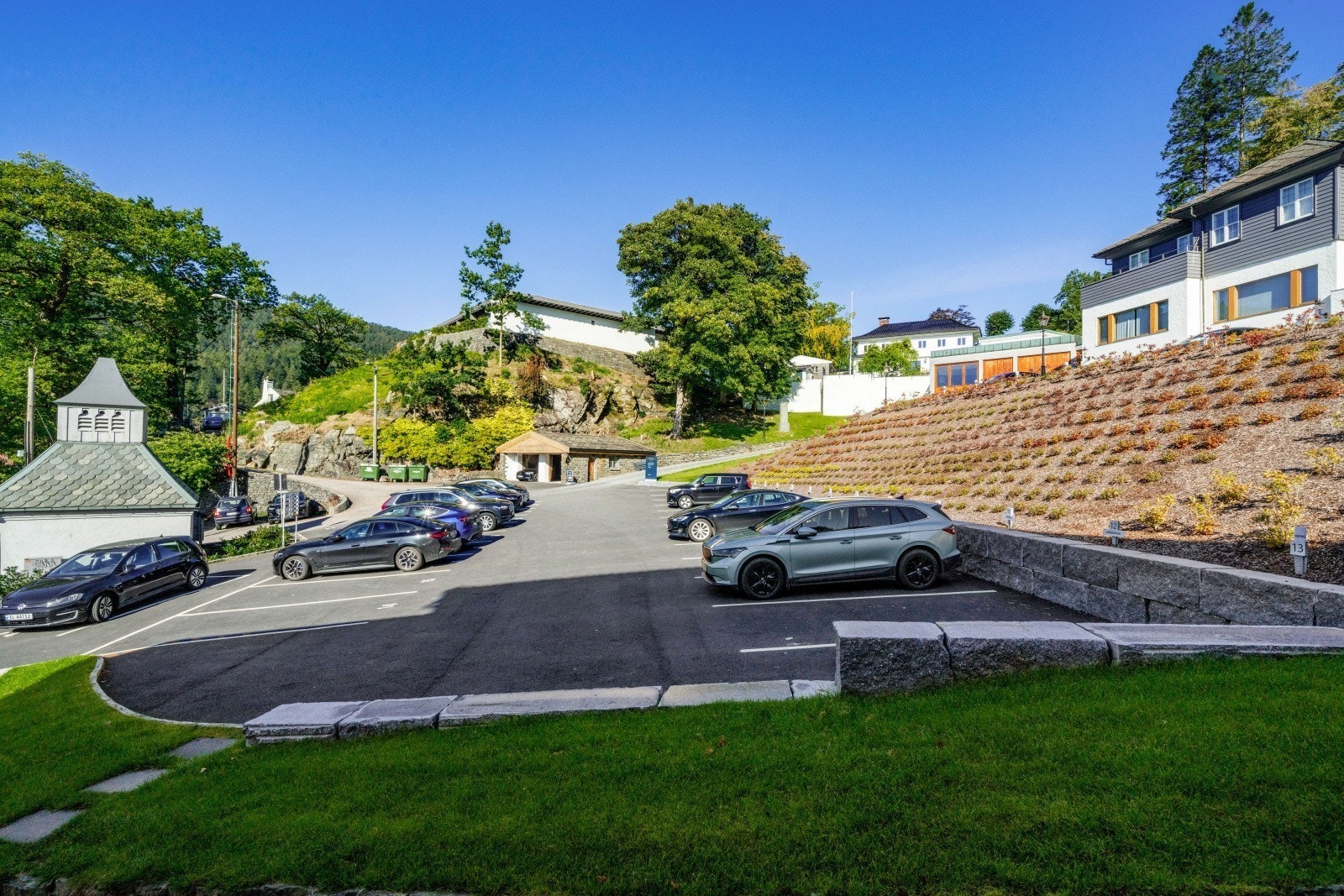 Parkering utenfor kontorbygg Galleribilde