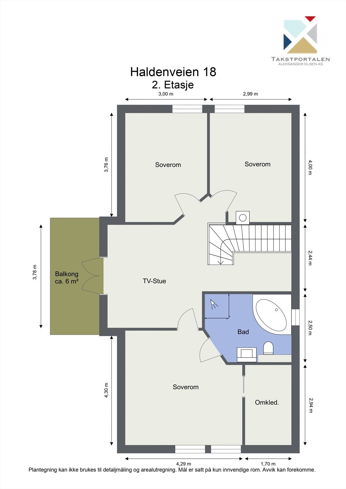 Plantegning loftetasje. Galleribilde