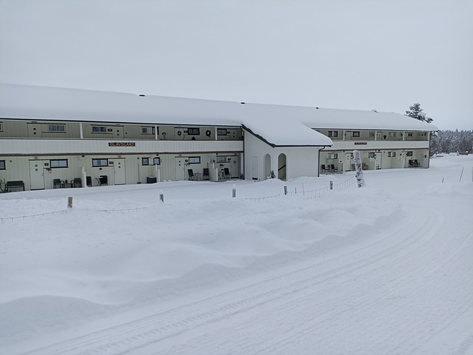 Olavsgård på vinterstid. Galleribilde