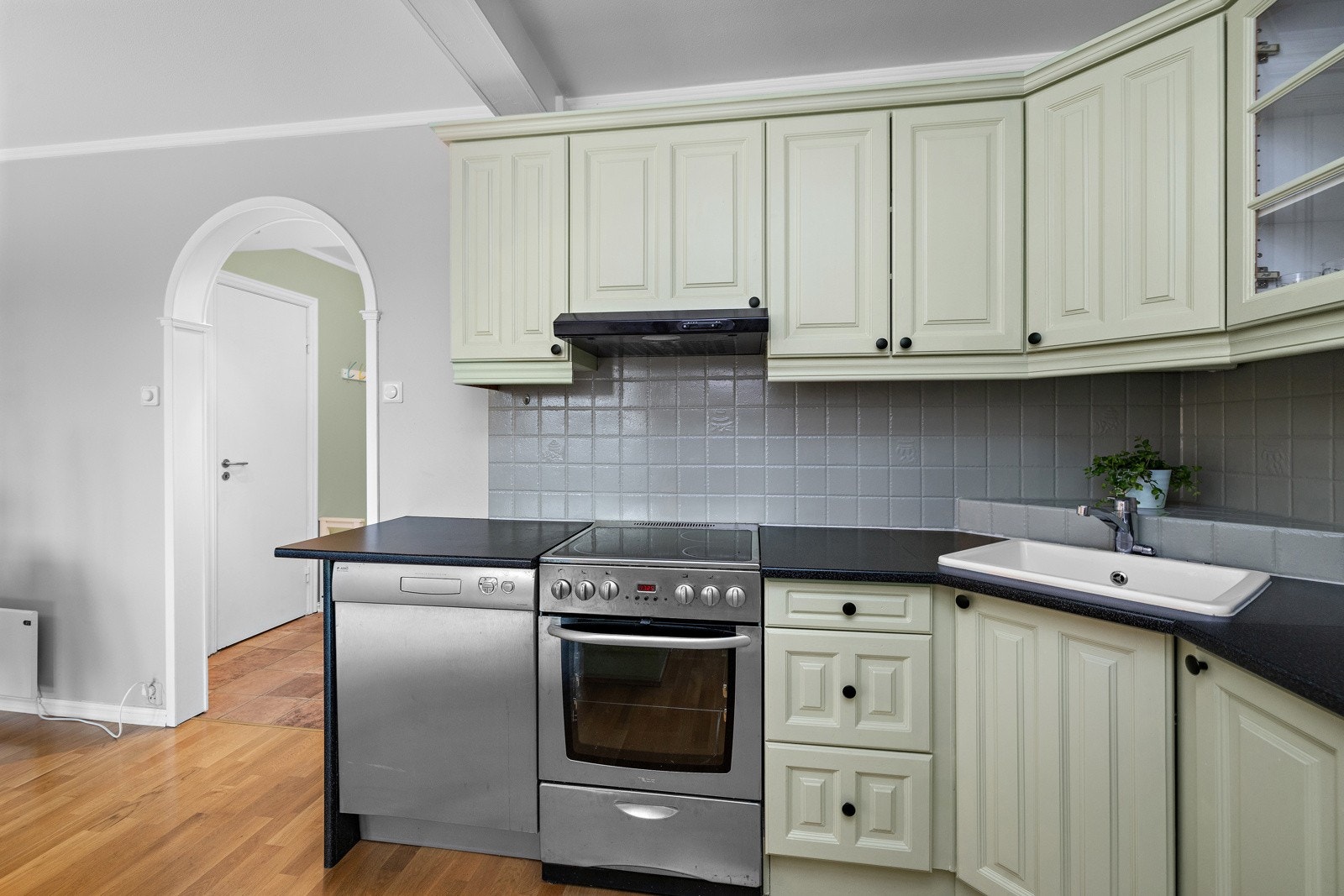 Det er opplegg for oppvaskmaskin. Galleribilde