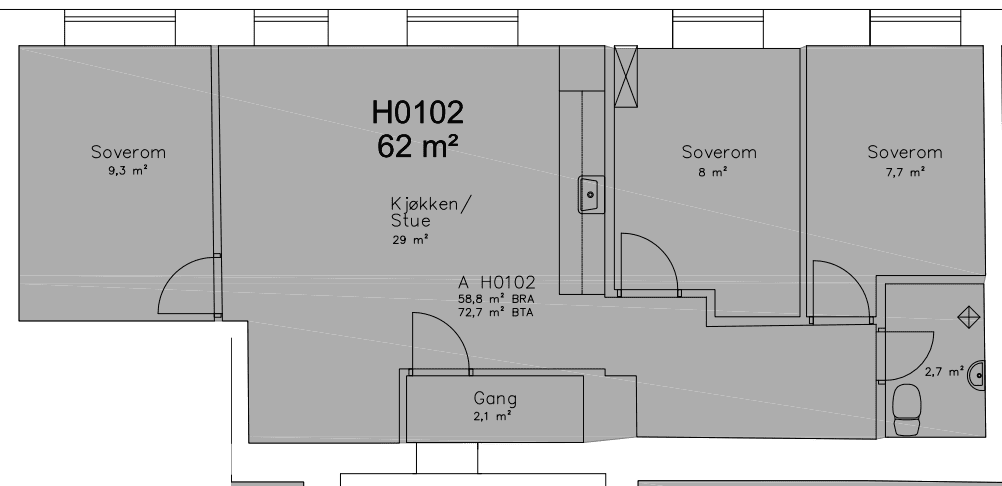 Plantegning Galleribilde