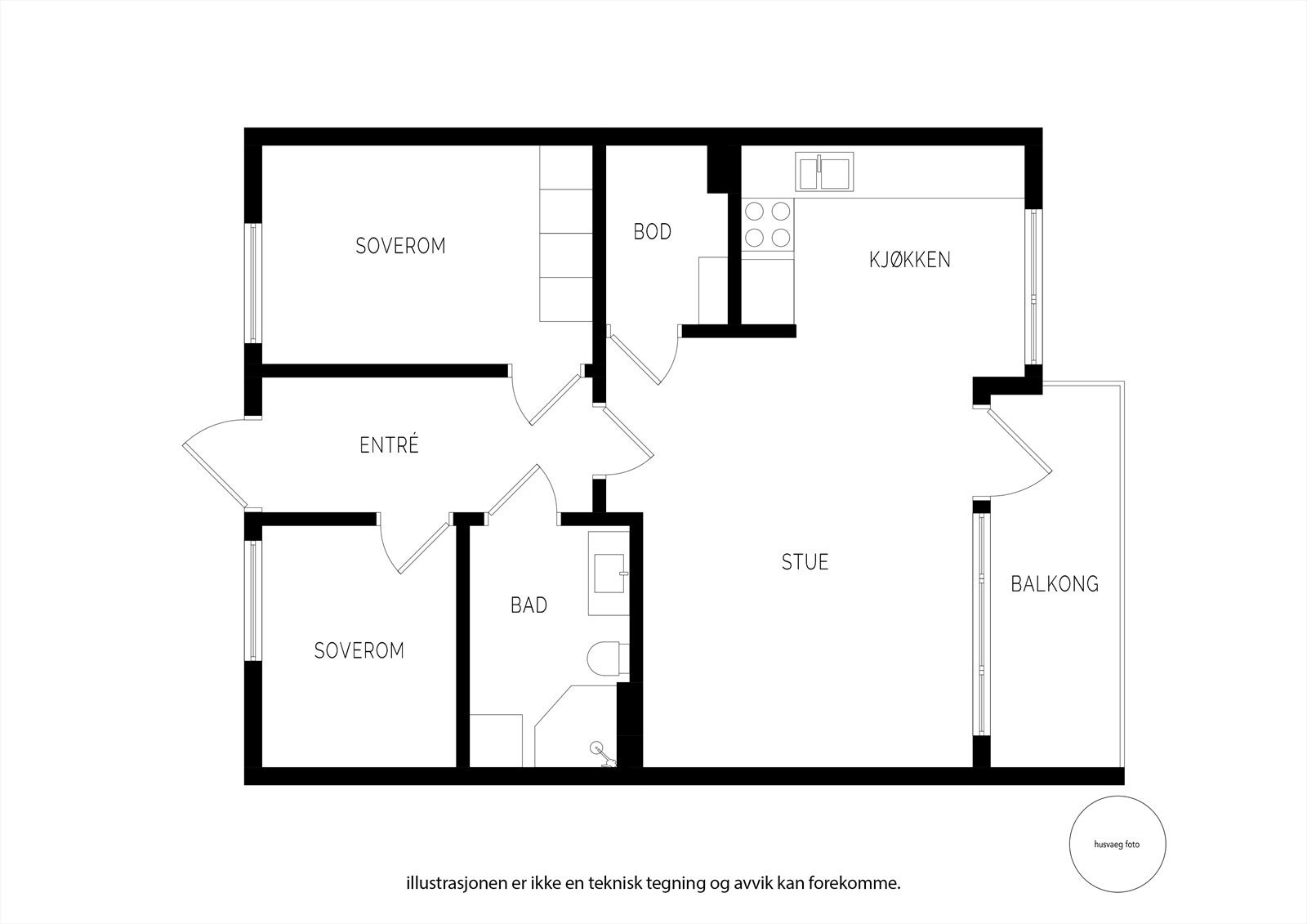 Plantegning 2. etasje Galleribilde