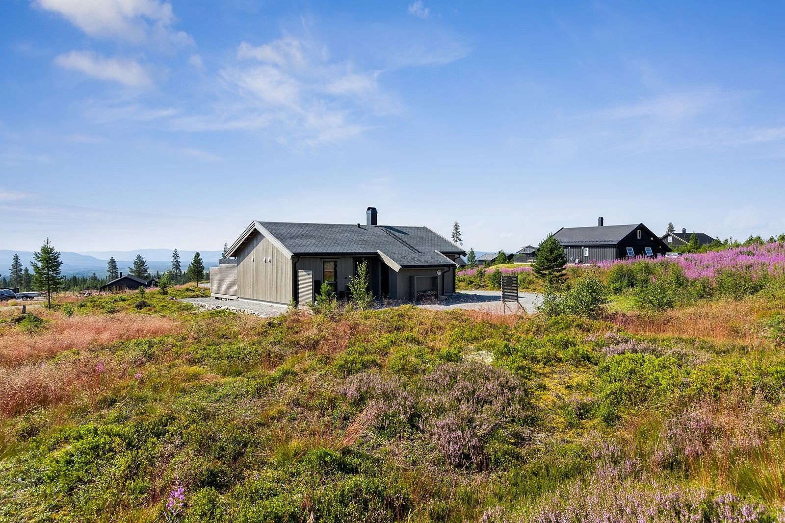 Hytta har en meget god intern beliggenhet innerst i Storfugllia på Furutangen Syd Panorama. Nærhet til skianlegg og ski in/out til langrennsløyper direkte fra hyttedøra. Galleribilde