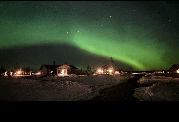 Storfugllia 3 i vakkert nordlys. Galleribilde