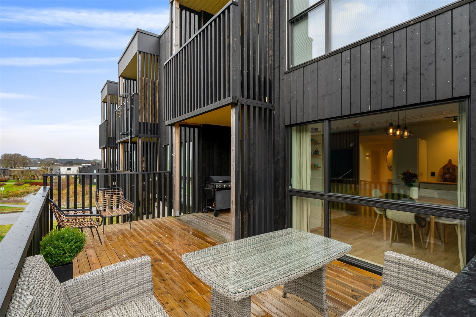 Sørvendt terrasse på 22 m² Galleribilde