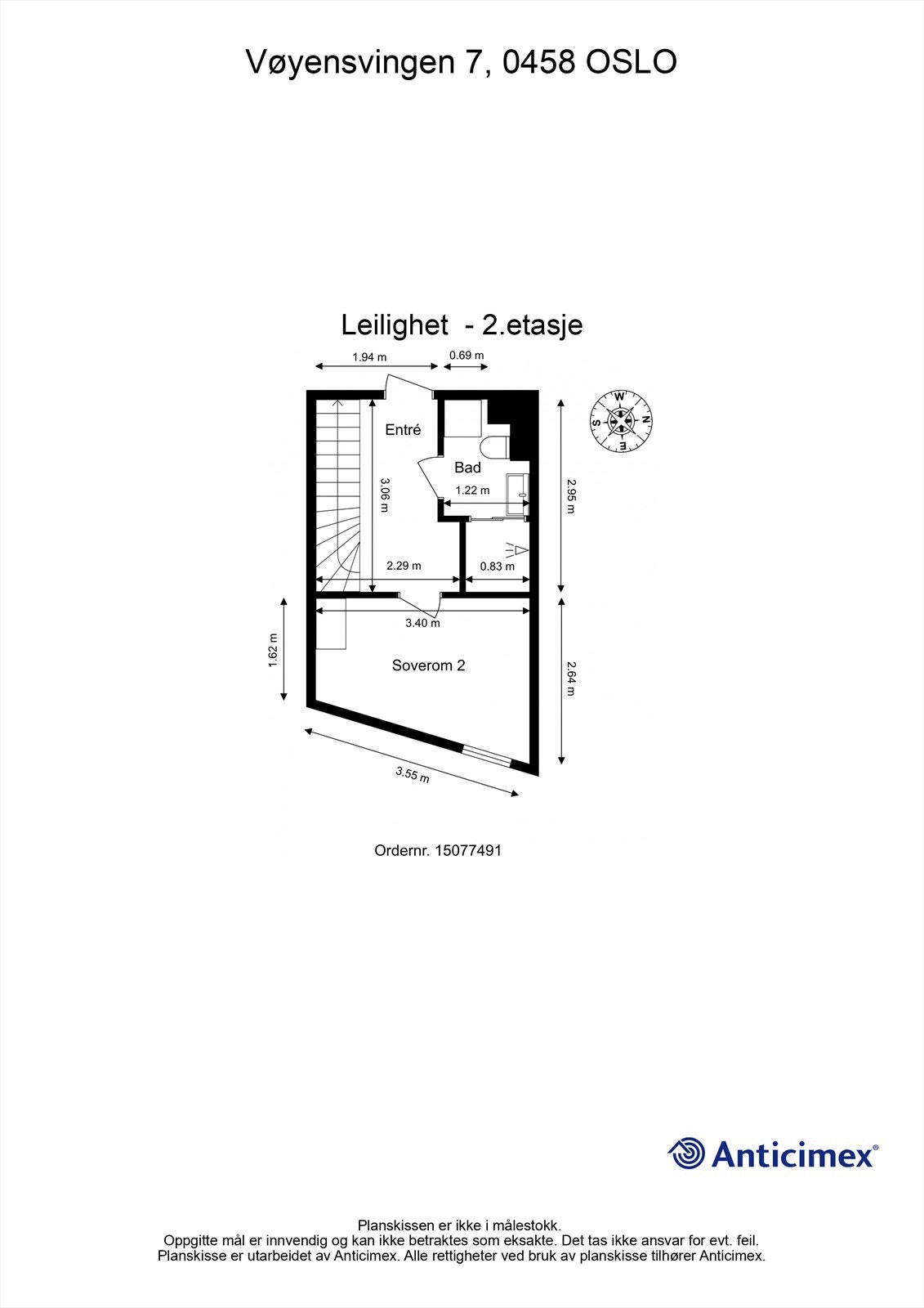Plantegning 2. etasje Galleribilde
