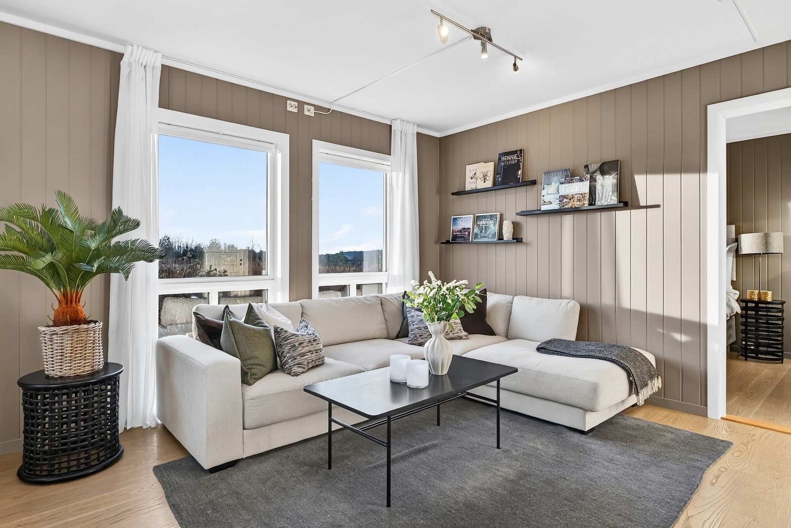 Naturlig plass til sofagruppe. Galleribilde