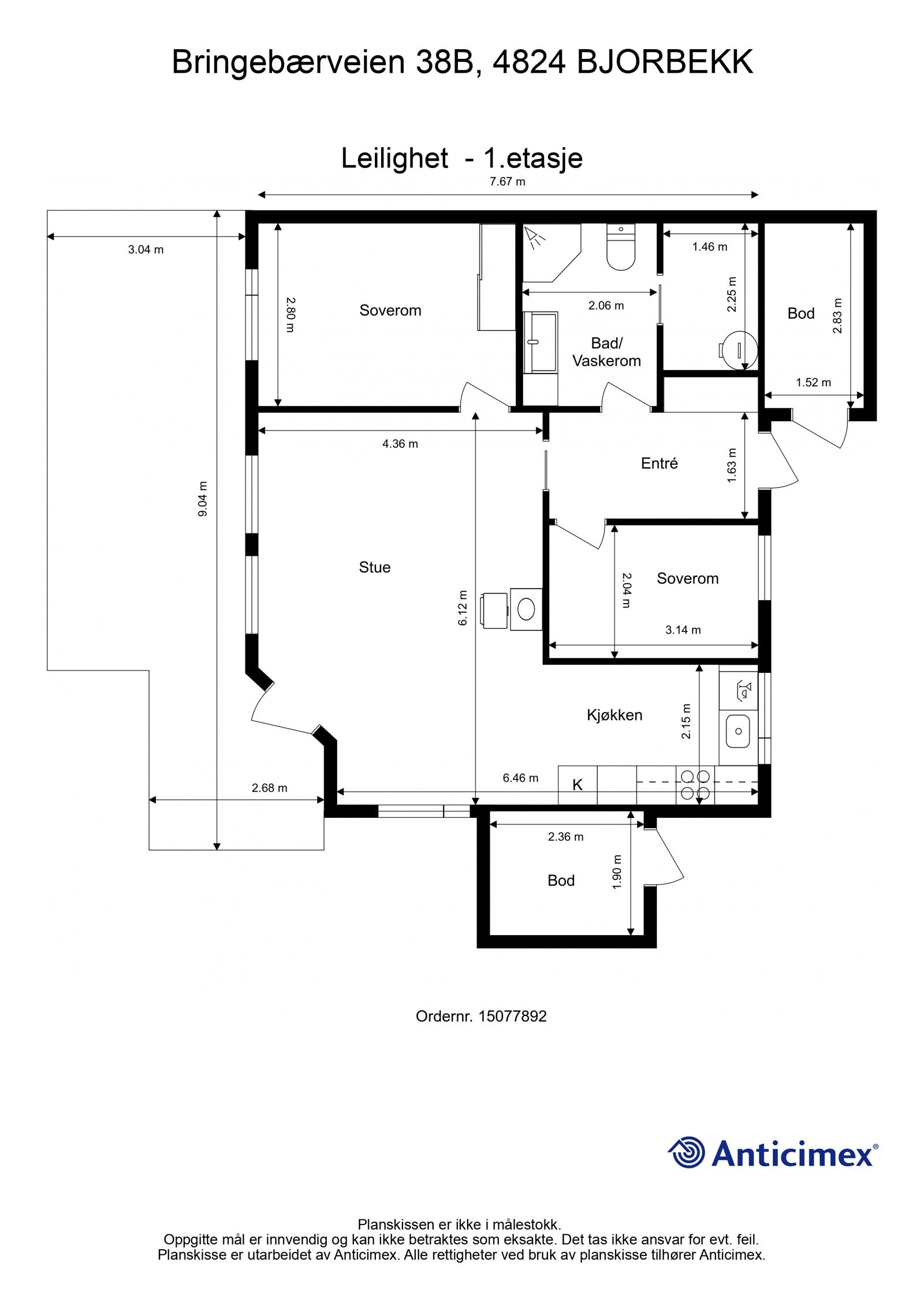 Plantegning Galleribilde