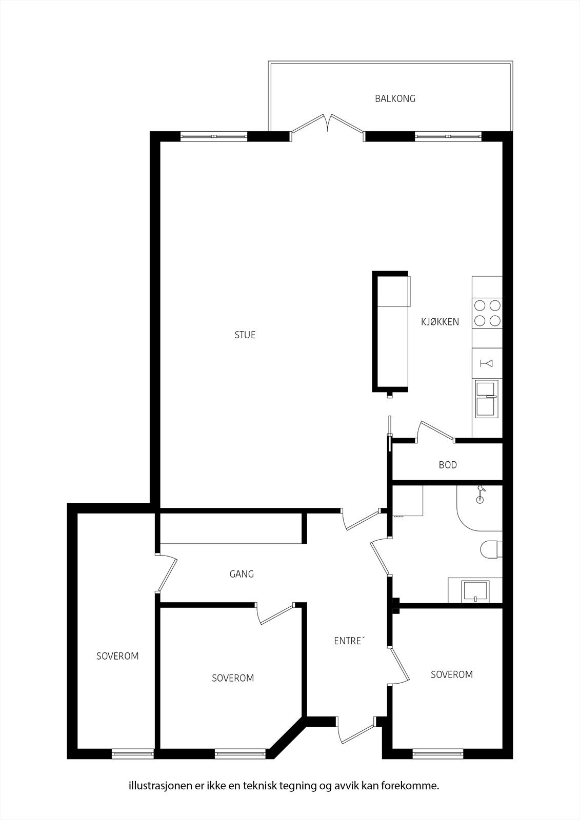 Solaveien 3, leil. 308 2D Galleribilde